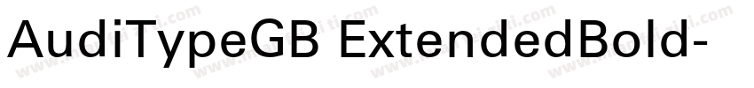AudiTypeGB ExtendedBold字体转换